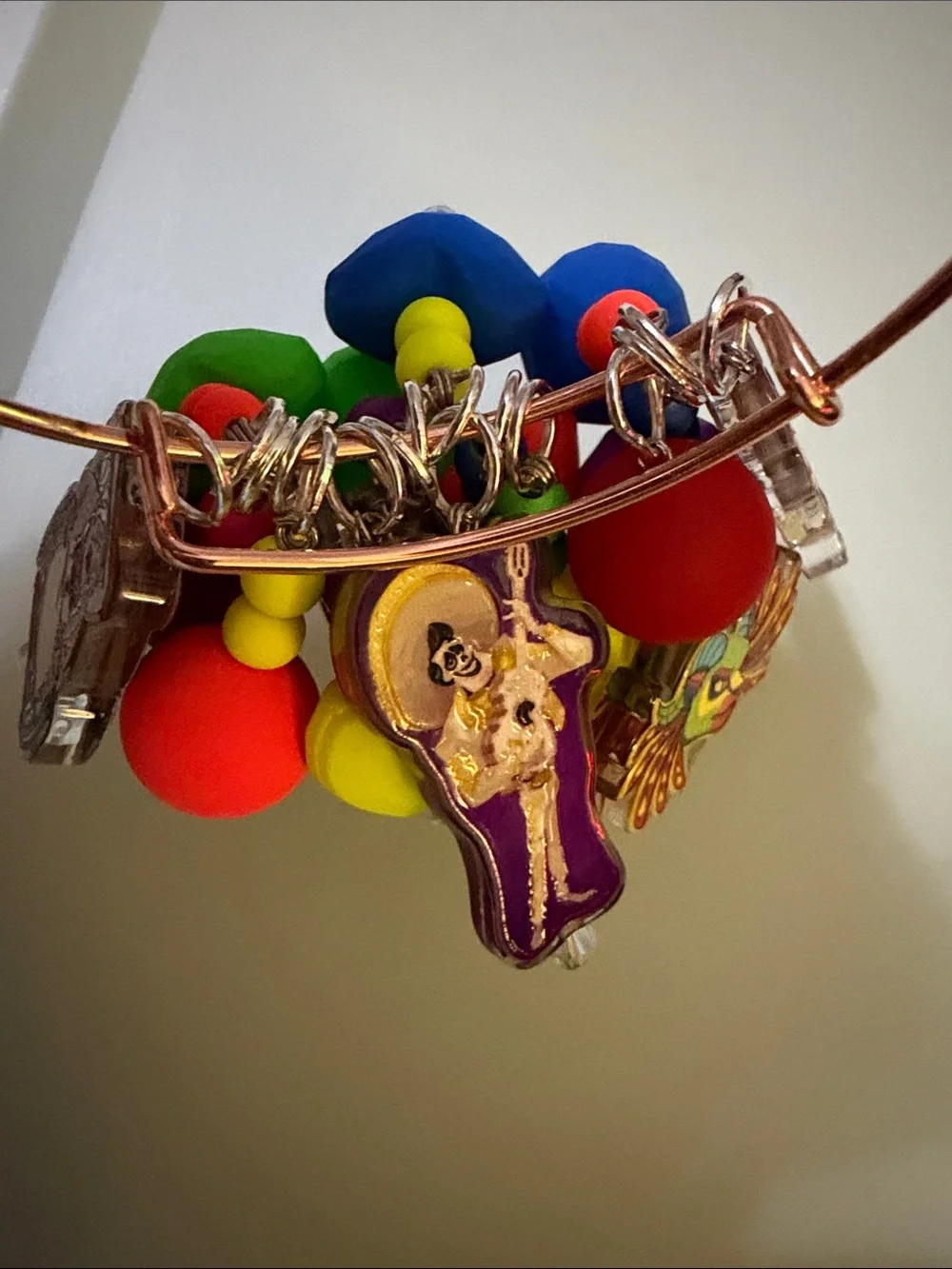 Colorful Coco Charms Bangle Bracelet - Multicolor Women’s Accessory